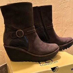 New. Fly London Diesel Yome suede boots.  EU Size 37